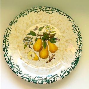Nimart Italy Plate Pears and Apple Blossoms
